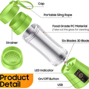 Mini elektrisk bærbar juicerblender 5