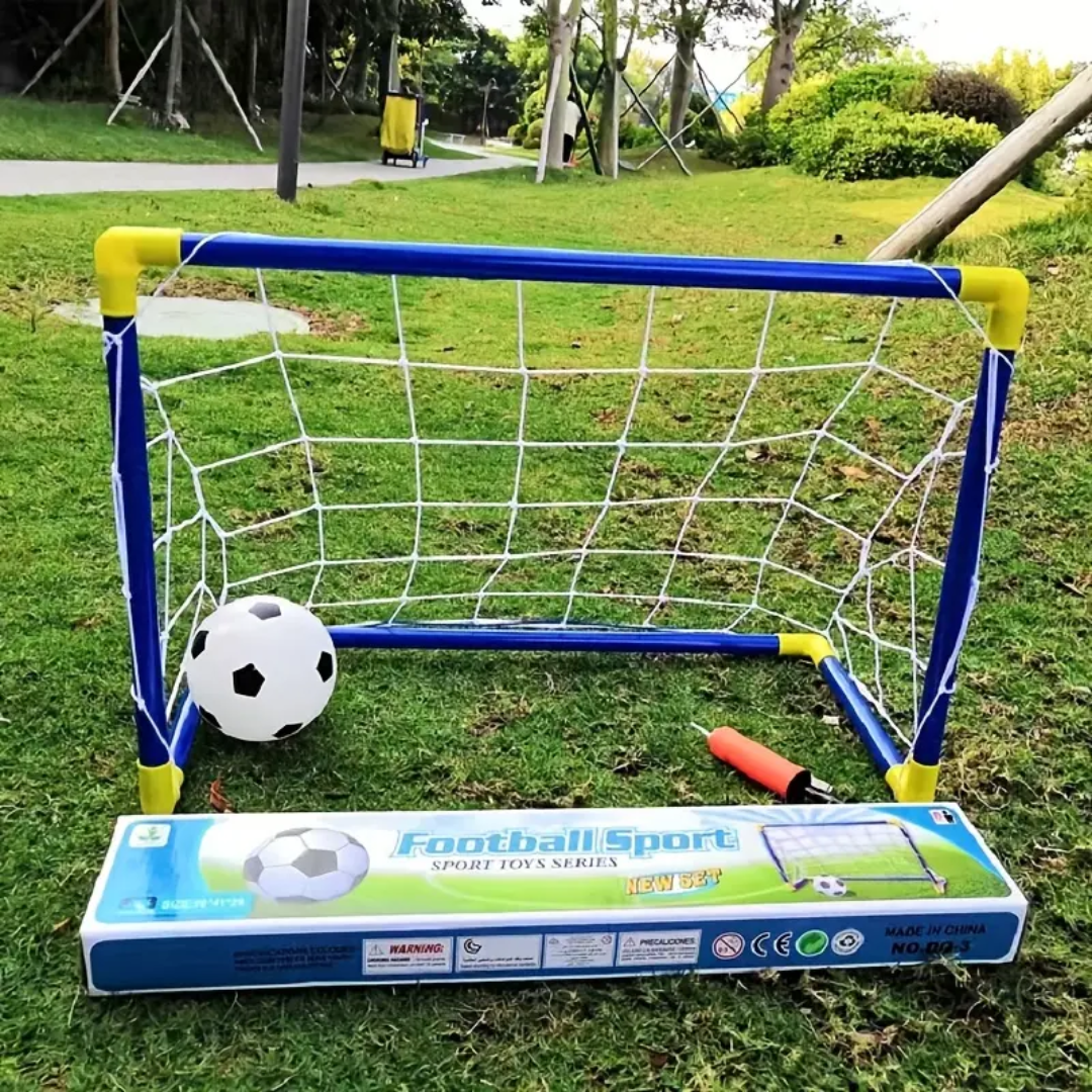 Mini fodboldmålsæt – Kompakt indendørs legetøjsmål til børn 0