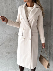 Carolina | Luksus Lang Uld Frakke til Elegant Stil