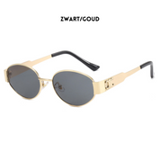 Moderne Guld Solbriller Dame - Retro Stil til Sommer, UV400 Beskyttelse, Stilfulde og Alsidige 1