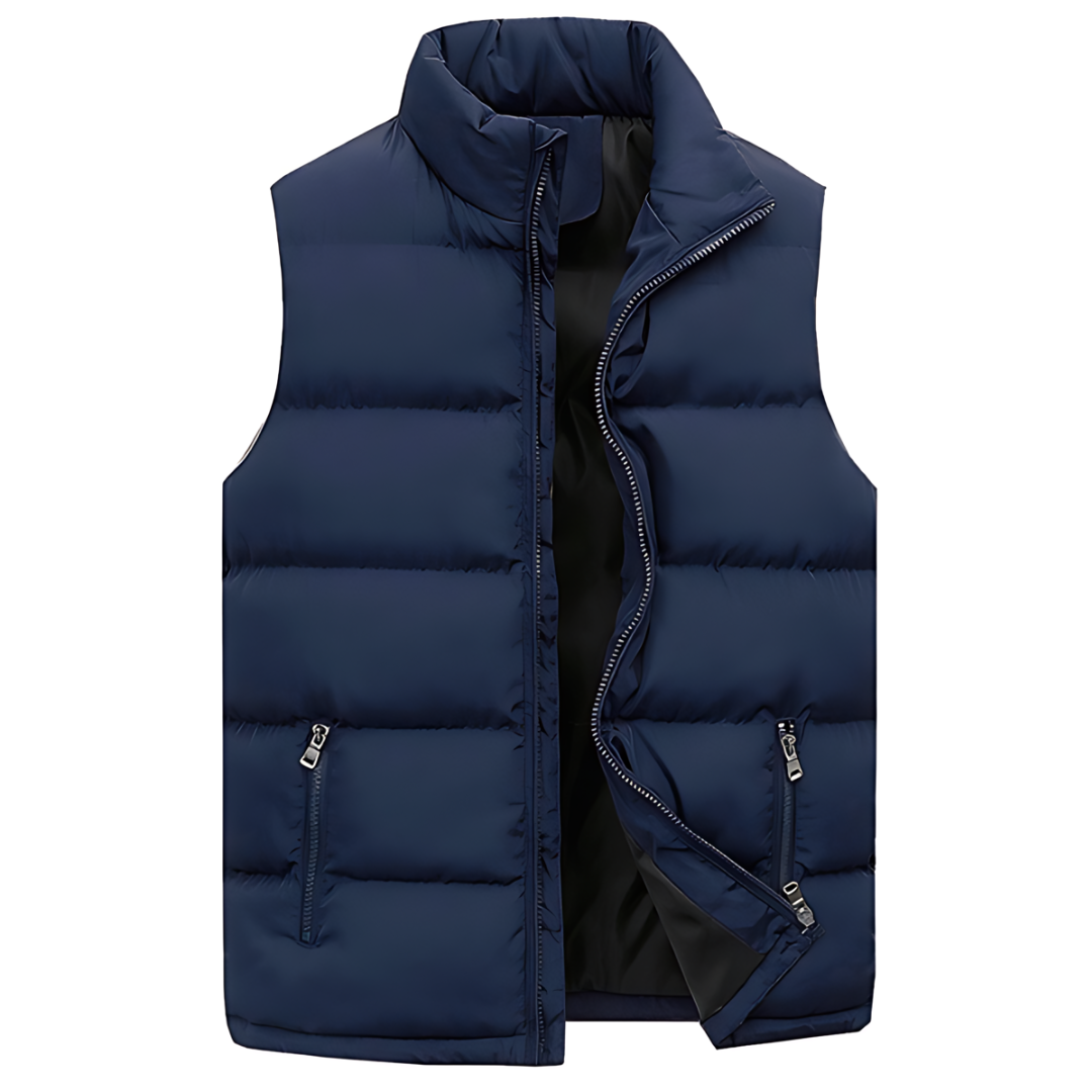Moderne Herren Steppweste mit sportlich-elegantem Design und funktionalen Details 2