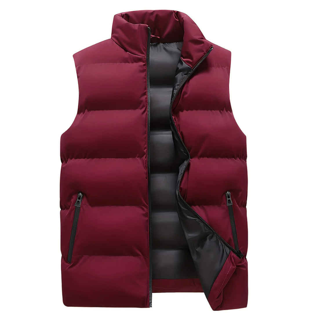 Moderne Herren Steppweste mit sportlich-elegantem Design und funktionalen Details 3