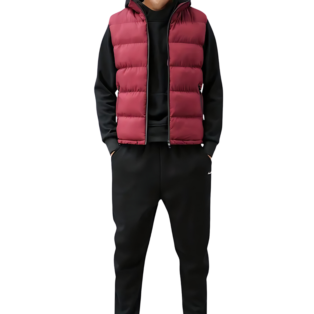 Moderne Herren Steppweste mit sportlich-elegantem Design und funktionalen Details 4