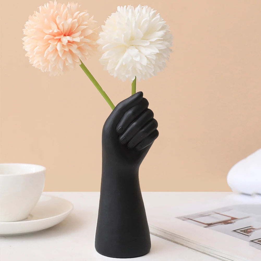 Moderne håndvase i harpiks – Kreativ skulptur til blomsterdekoration, spisebord eller unik boligstyling i 2024 2