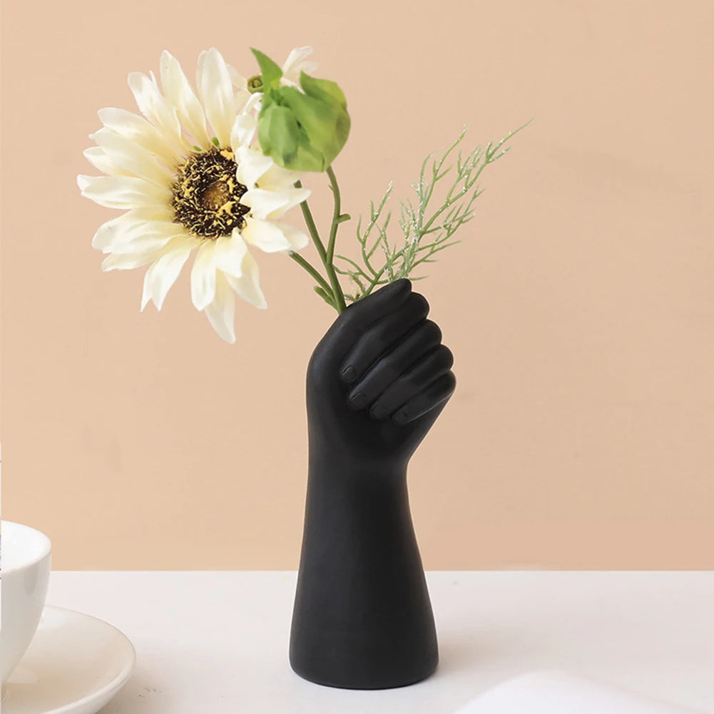 Moderne håndvase i harpiks – Kreativ skulptur til blomsterdekoration, spisebord eller unik boligstyling i 2024 3