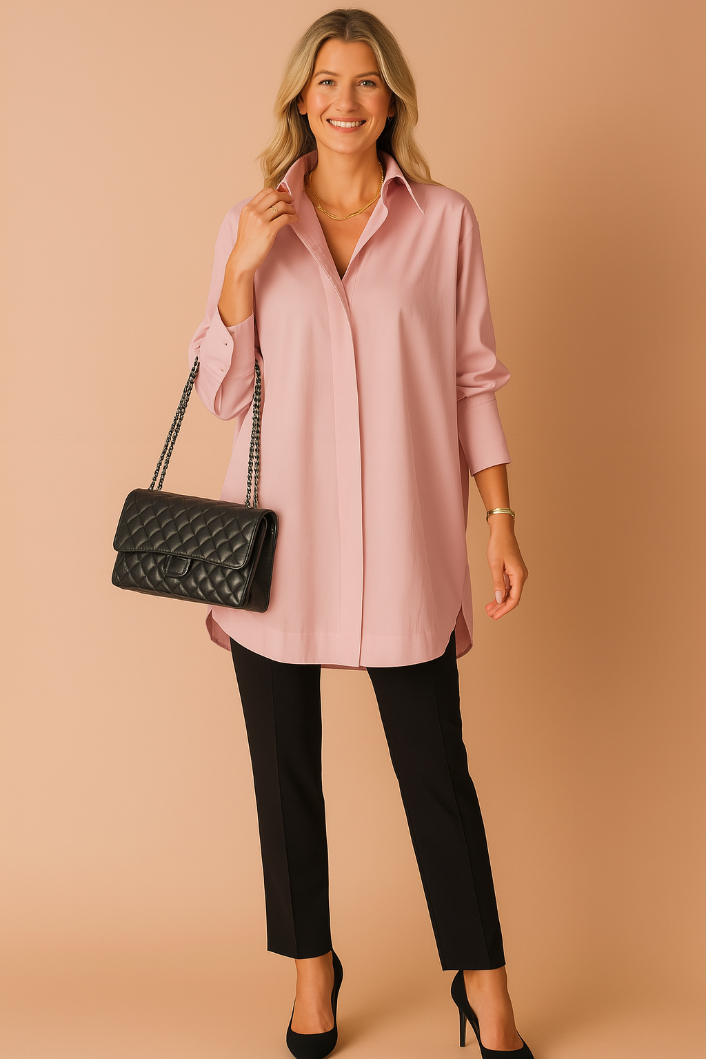 Monaco | Elegant oversized skjortebluse 6