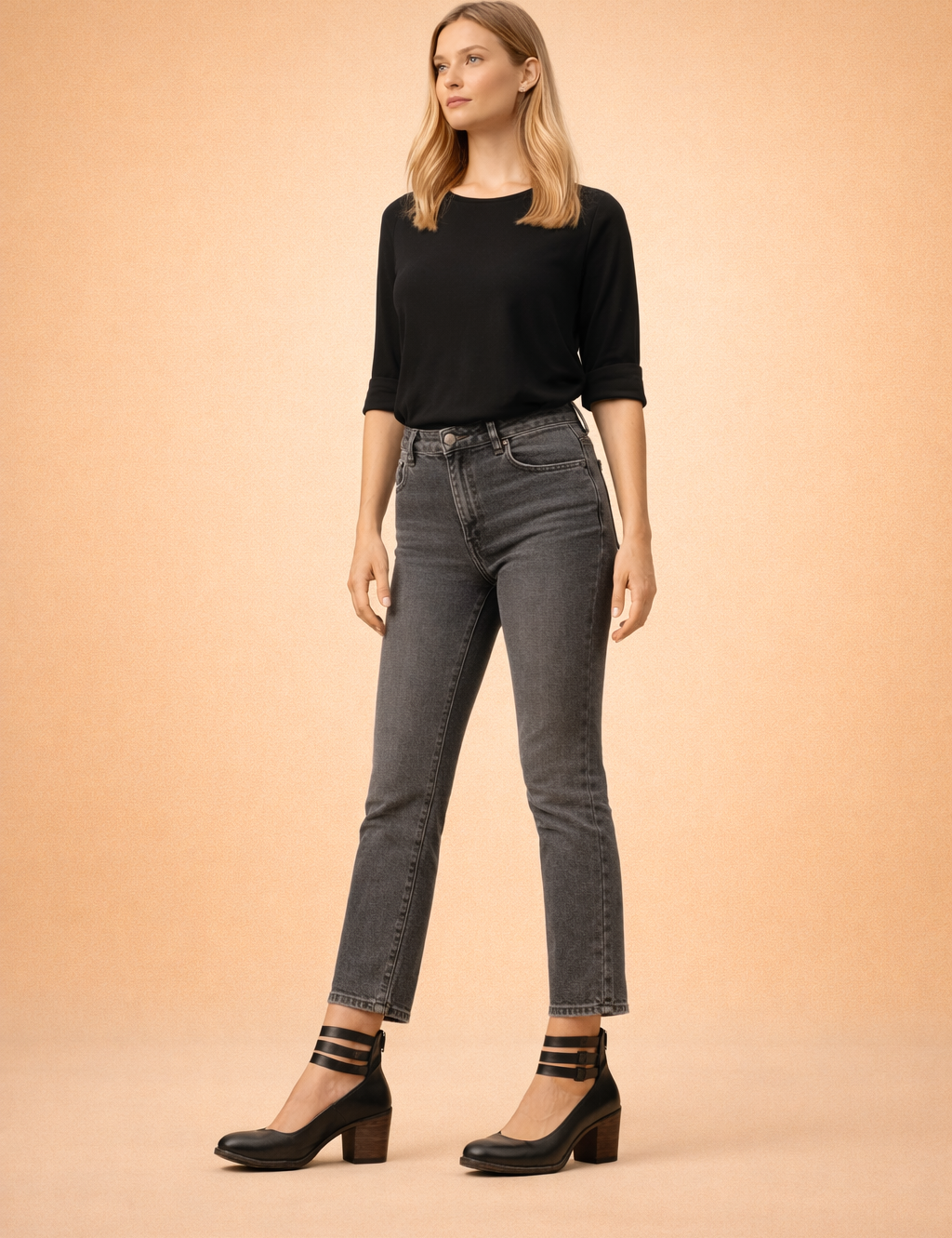 Natalia | Elegante pumps med blokhæl og stropper 1