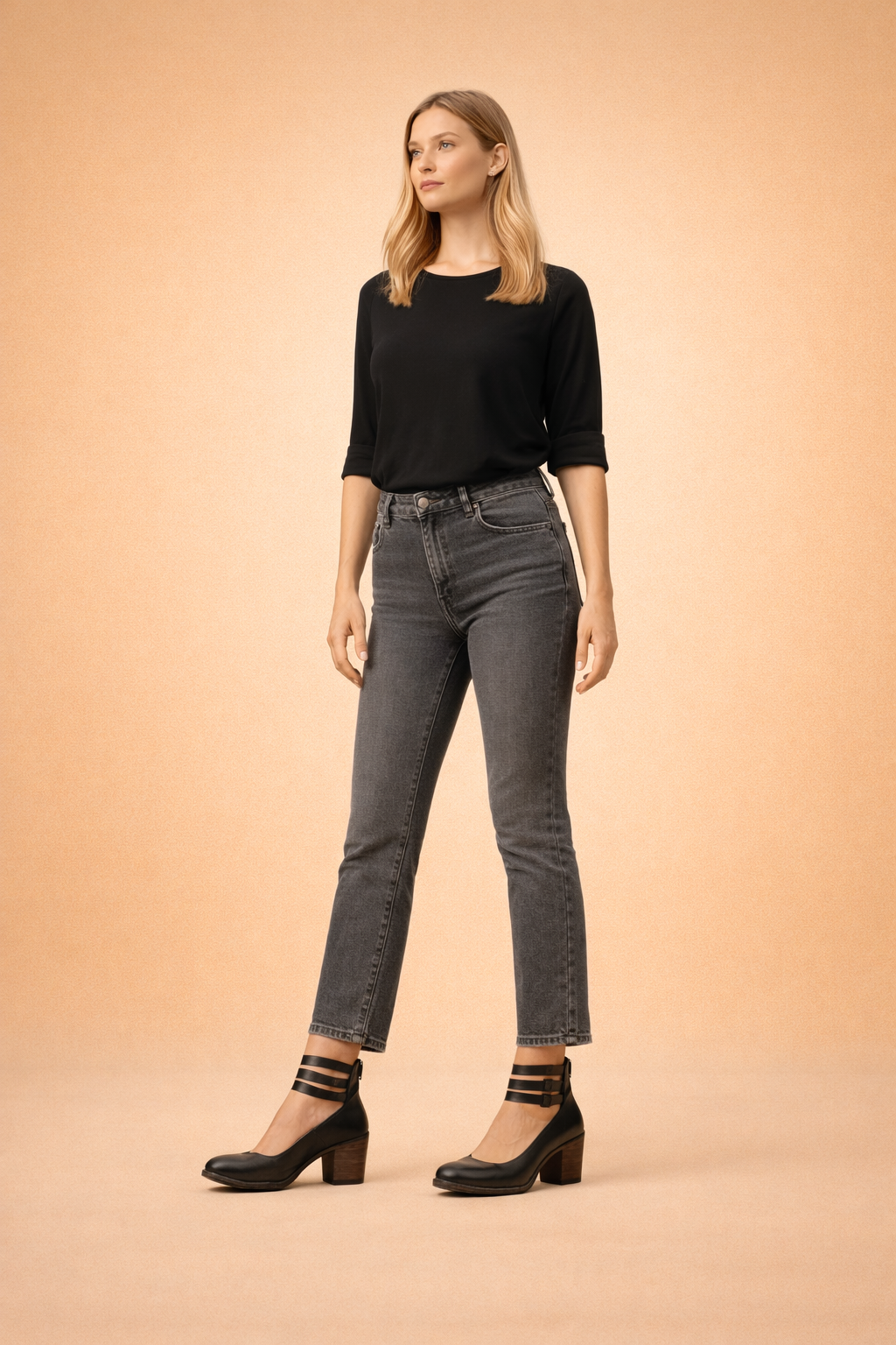 Natalia | Elegante pumps med blokhæl og stropper 1