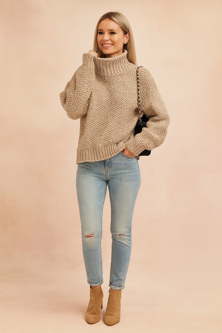 Natalia | Oversized rullekravetrøje 1