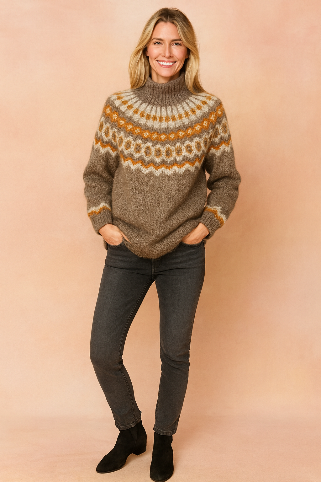 Natalia | Sweater med dekorativt bærestykke 1
