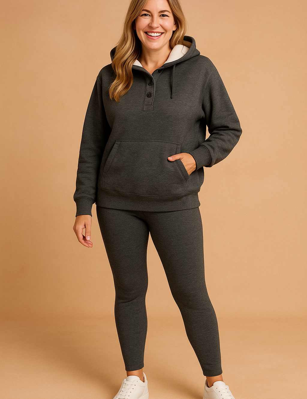 Nia | Tredelt sæt: Sweatshirt, leggings og sneakers 3