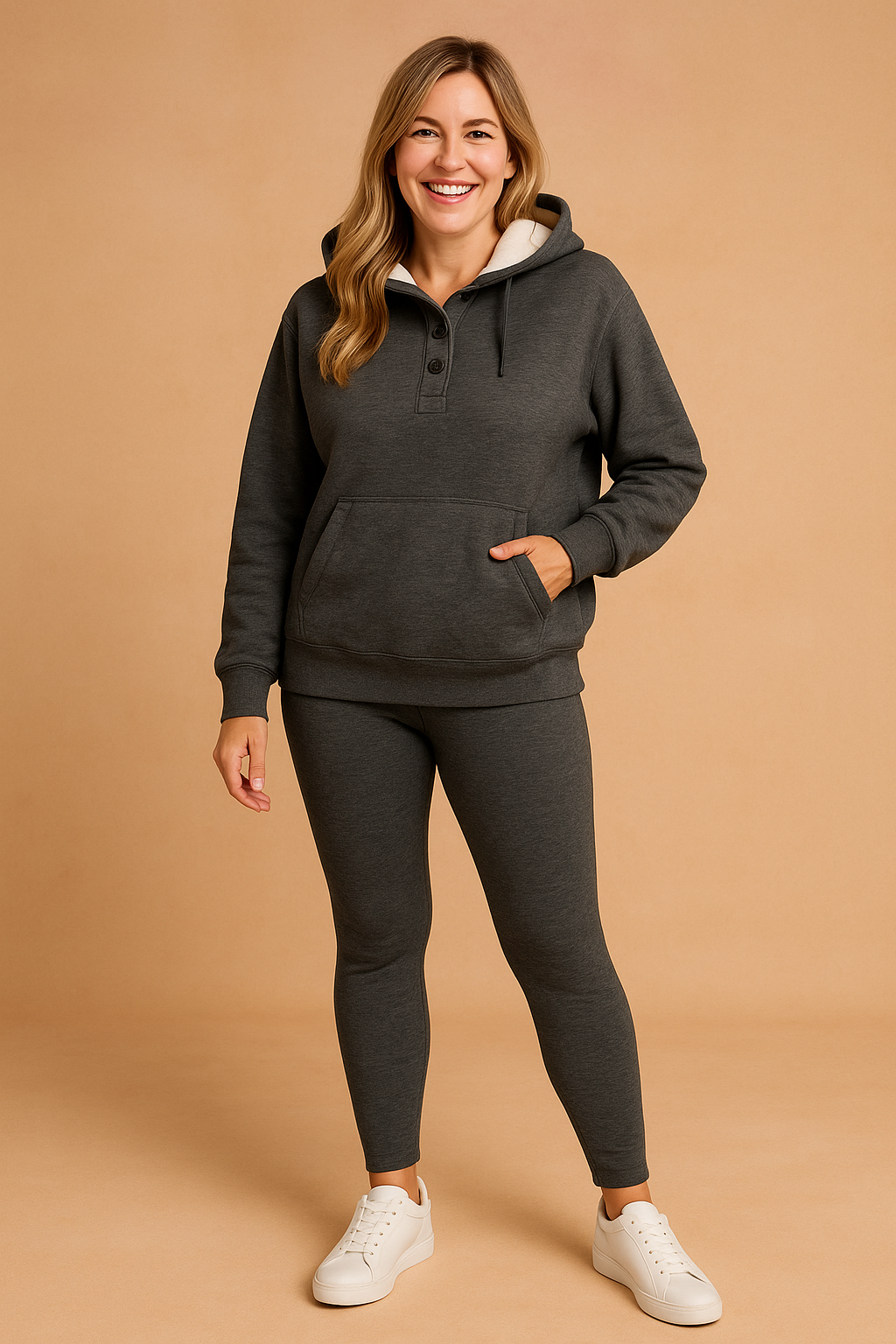 Nia | Tredelt sæt: Sweatshirt, leggings og sneakers 3
