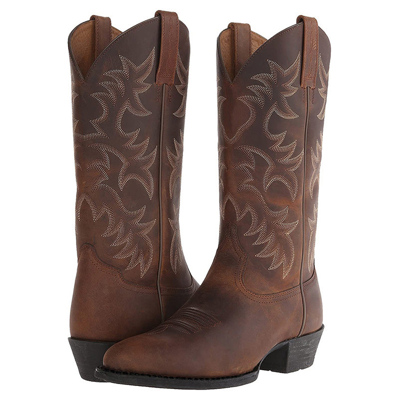 Orthopädische Damen Cowboy-Stiefel mit Arch Support und stilvollen Western-Details 1