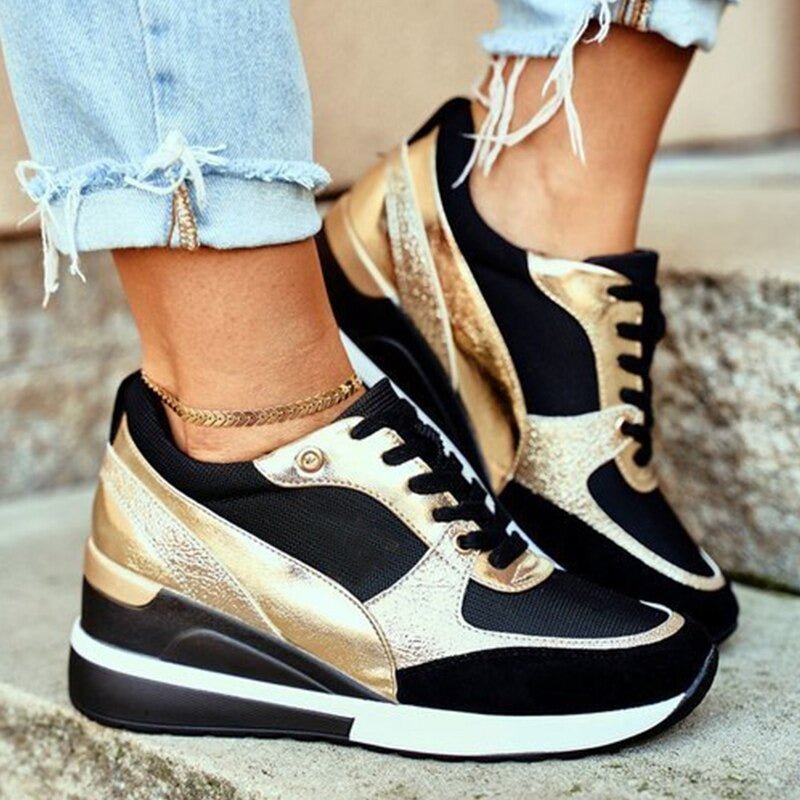 Orthopädische Damen High-Top Sportsneaker mit Arch Support für Komfort und Stil 0