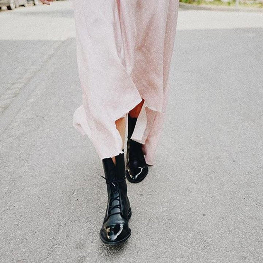 Orthopädische Damen Stiefeletten mit Arch Support Vintage Schnürboots für Herbst und Winter 3