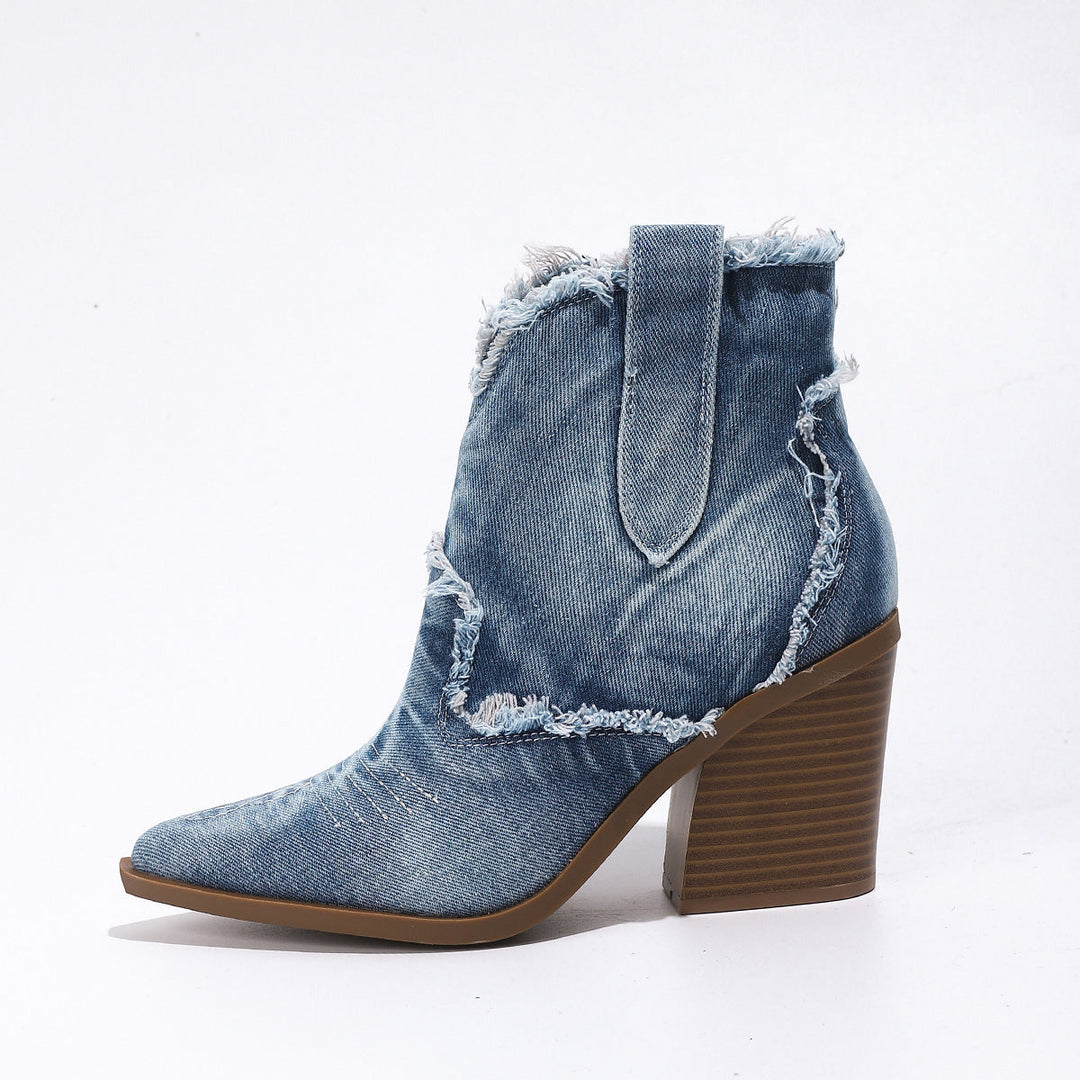 Orthopädische Damen Western Cowboy-Stiefel mit Spitzem Zehenbereich und Arch Support Komfort 5