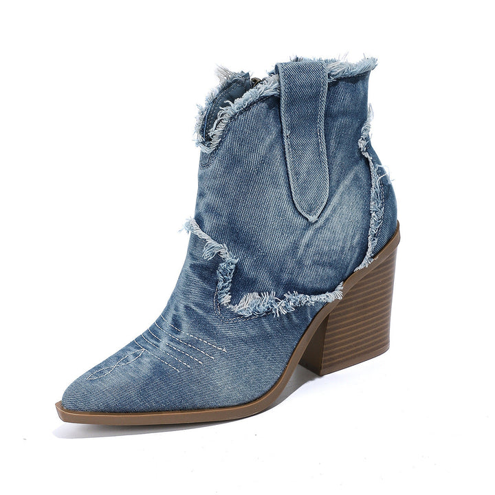 Orthopädische Damen Western Cowboy-Stiefel mit Spitzem Zehenbereich und Arch Support Komfort 8