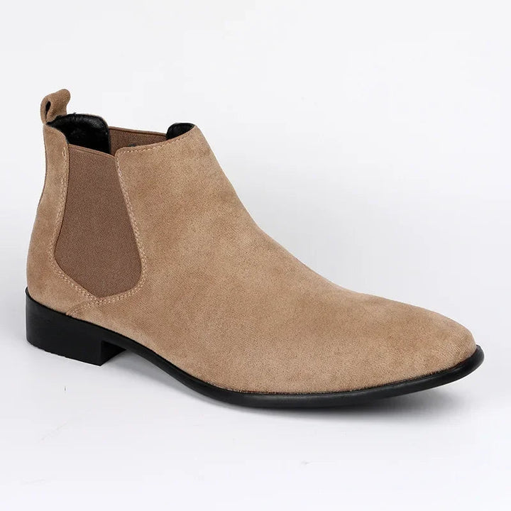 Orthopädische Herren Chelsea Boots mit Arch Support Knöchelhoch Komfortabler Pull-On Schuh 0