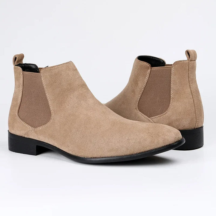 Orthopädische Herren Chelsea Boots mit Arch Support Knöchelhoch Komfortabler Pull-On Schuh 4