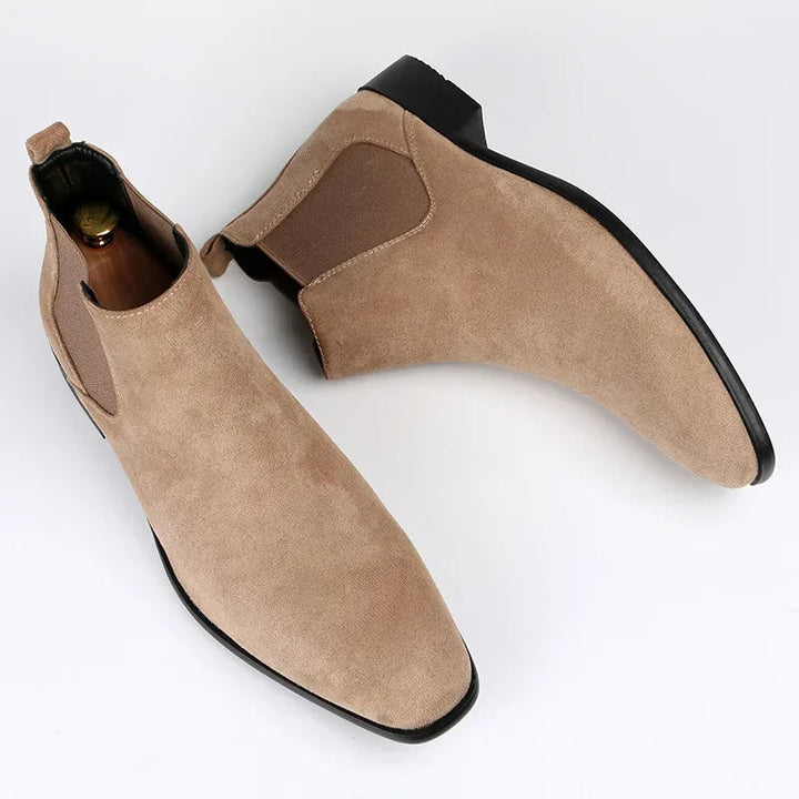 Orthopädische Herren Chelsea Boots mit Arch Support Knöchelhoch Komfortabler Pull-On Schuh 5