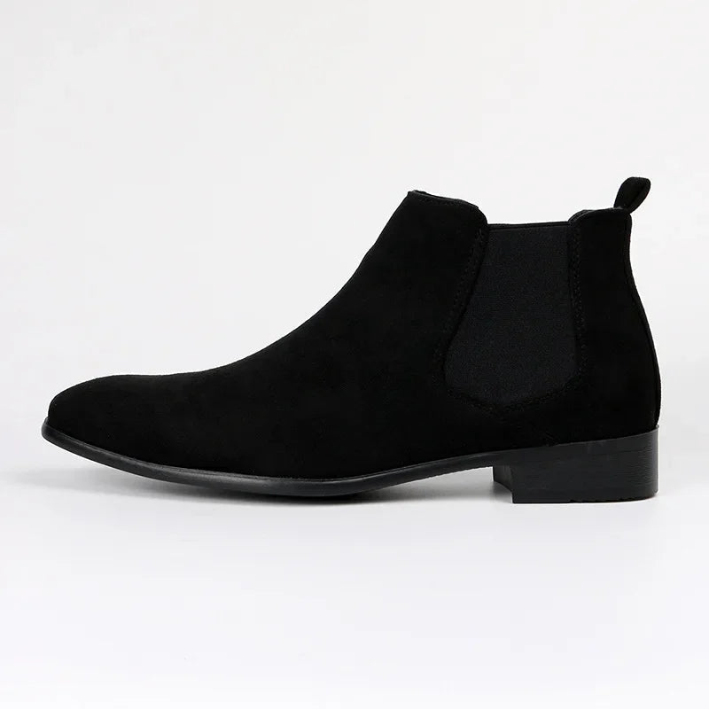 Orthopädische Herren Chelsea Boots mit Arch Support Knöchelhoch Komfortabler Pull-On Schuh 6