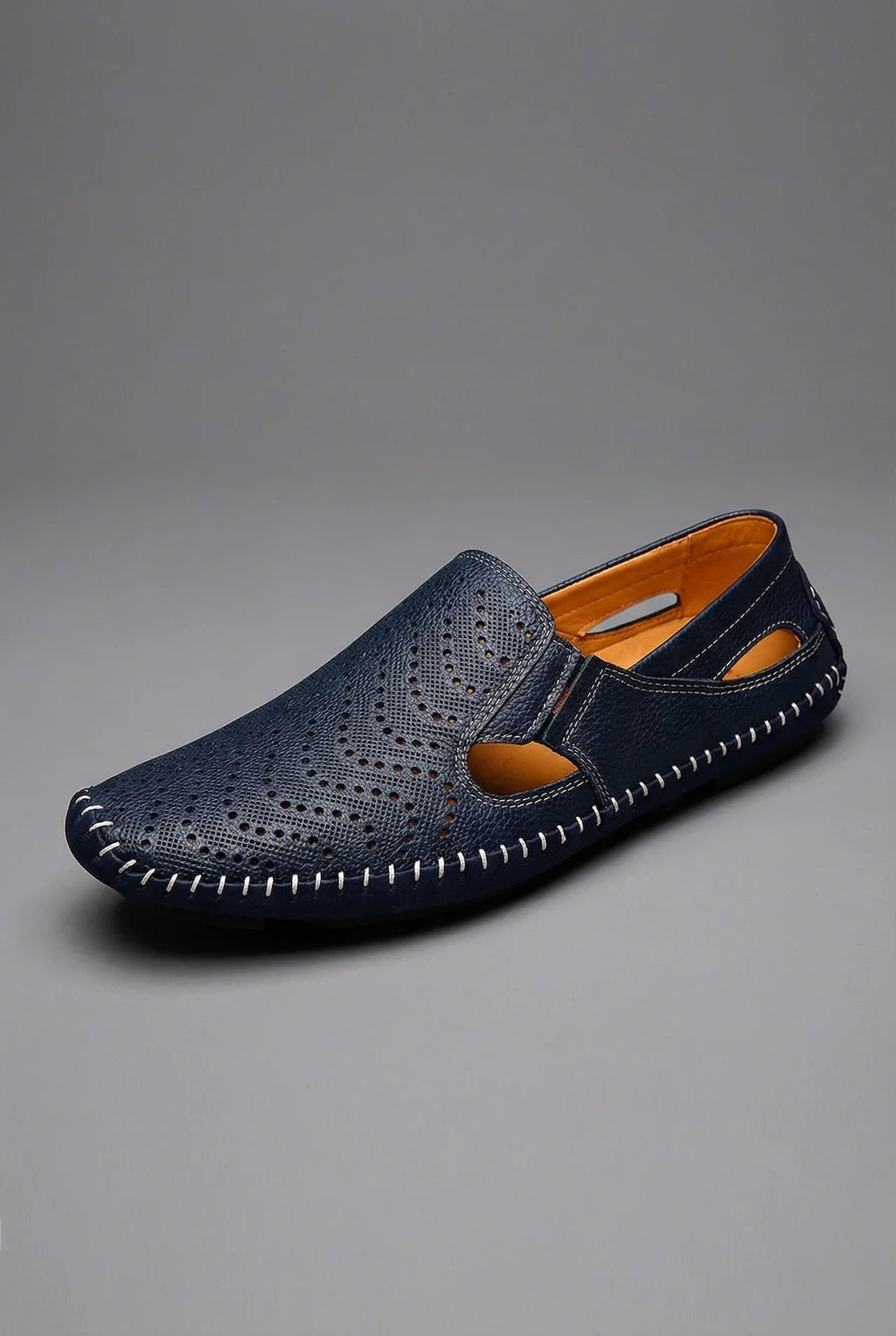 Orthopädische Herren Loafer mit Arch Support und atmungsaktiver Perforation Slip-On Design 1