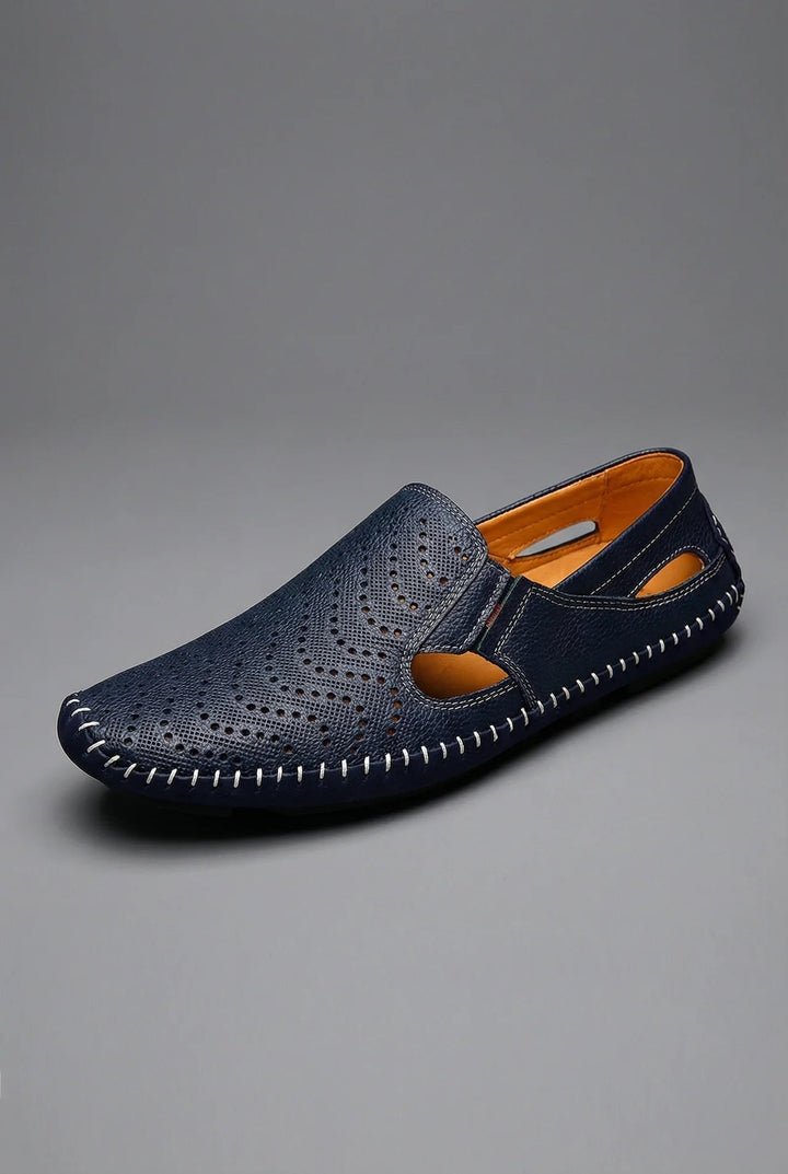 Orthopädische Herren Loafer mit Arch Support und atmungsaktiver Perforation Slip-On Design 1