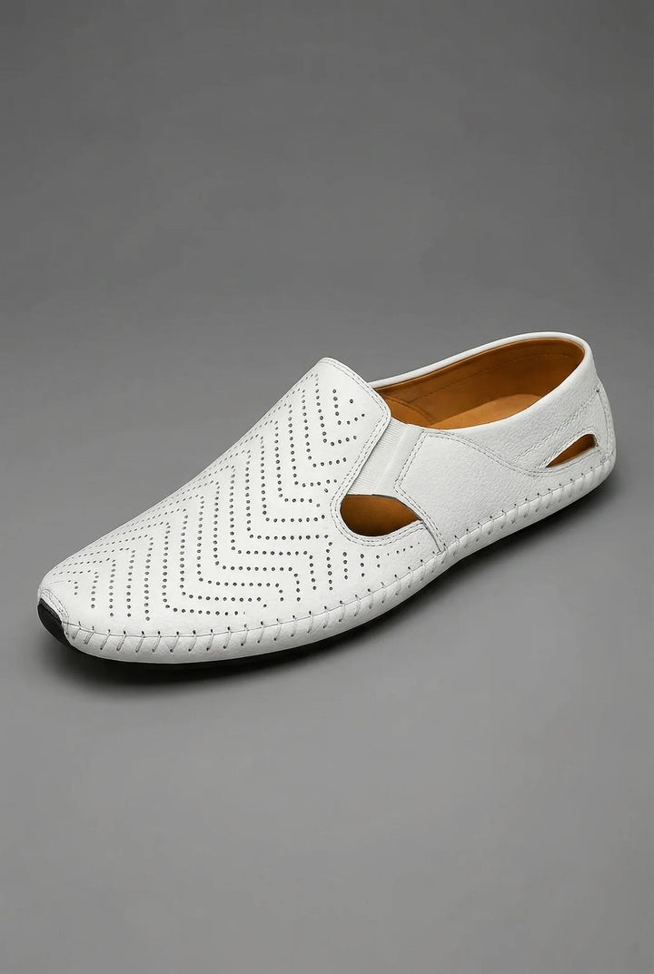 Orthopädische Herren Loafer mit Arch Support und atmungsaktiver Perforation Slip-On Design 6