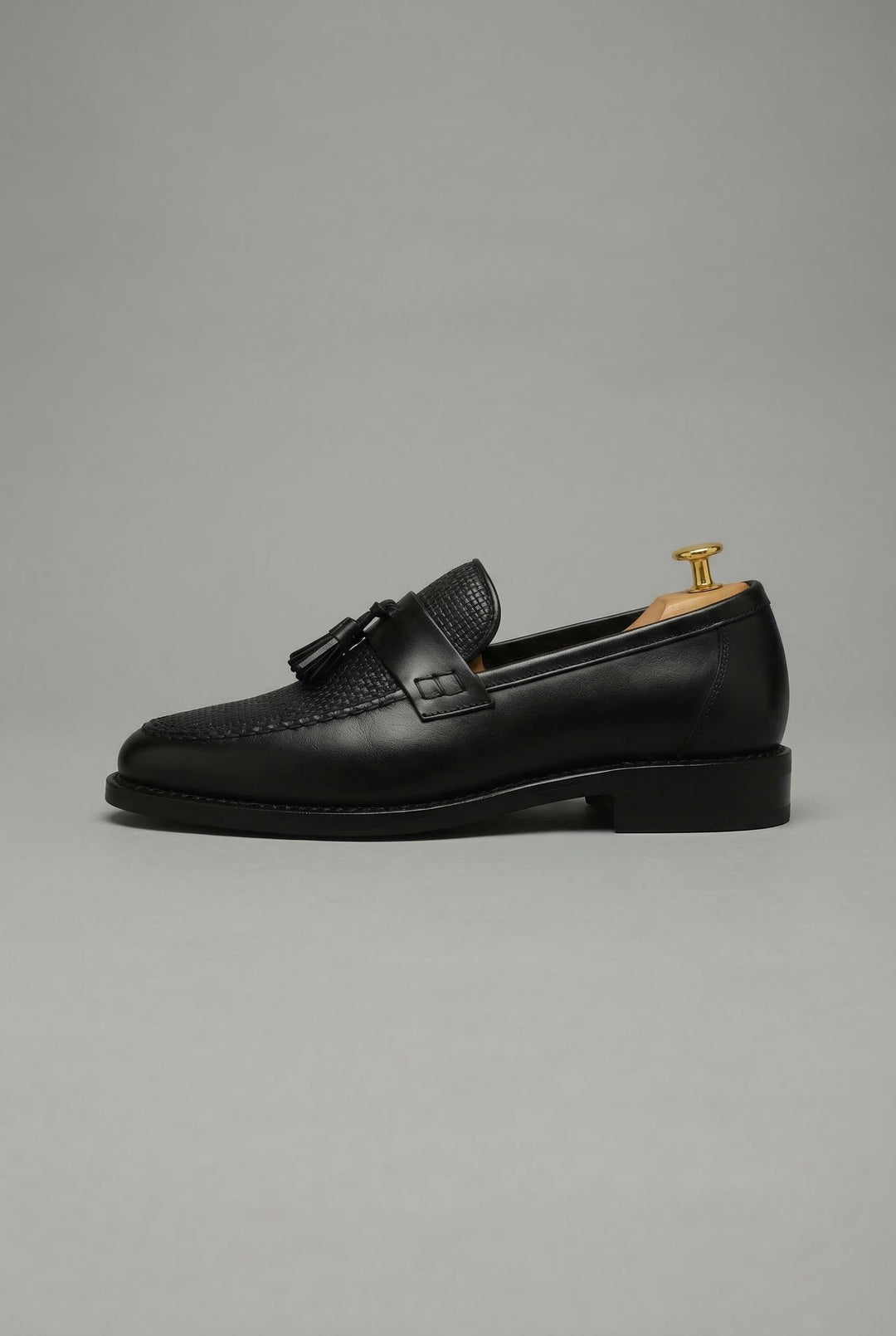 Orthopädische Herren Slipper mit Geflochtenem Design und Quasten – Klassische Loafer mit Arch Support 2