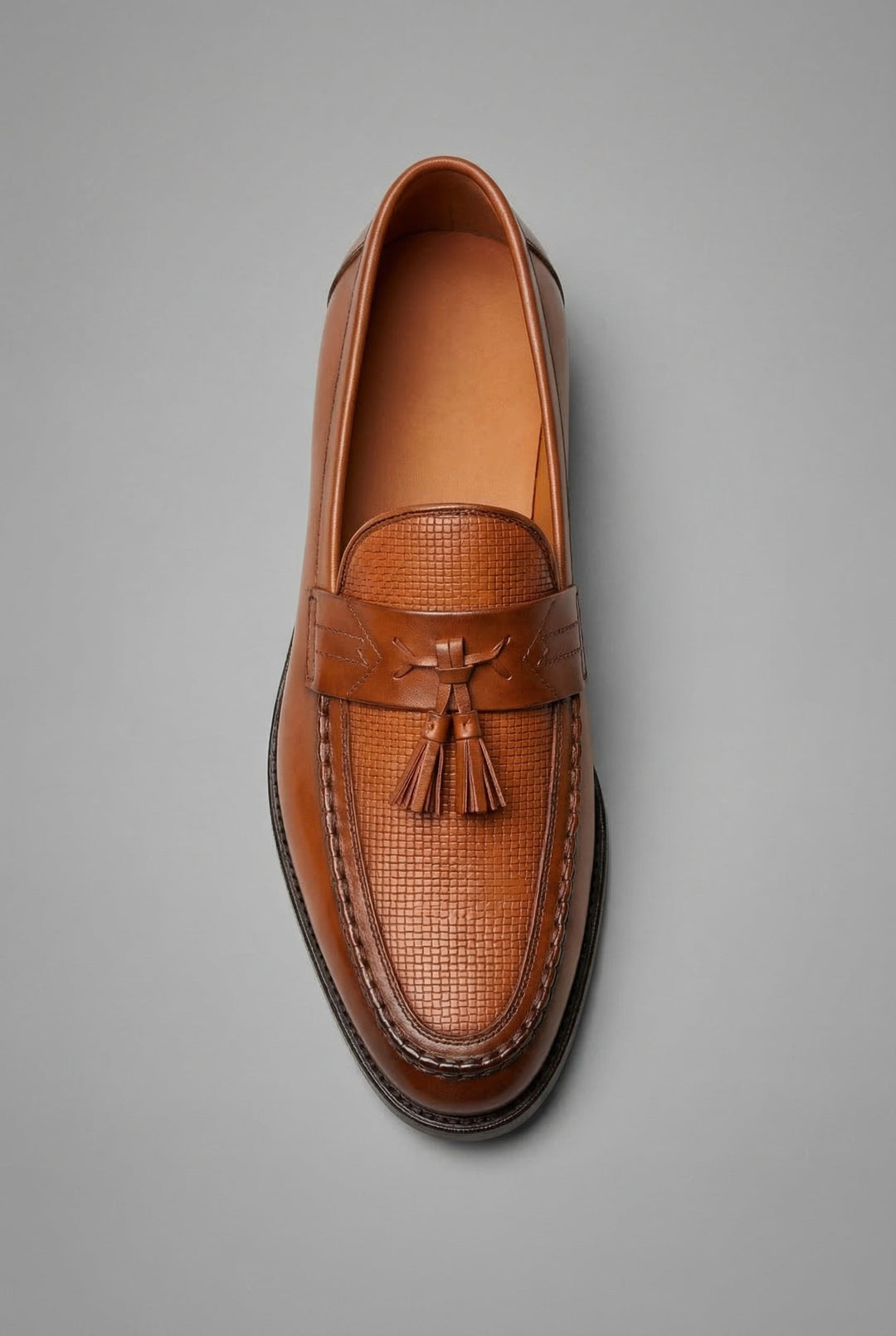 Orthopädische Herren Slipper mit Geflochtenem Design und Quasten – Klassische Loafer mit Arch Support 7