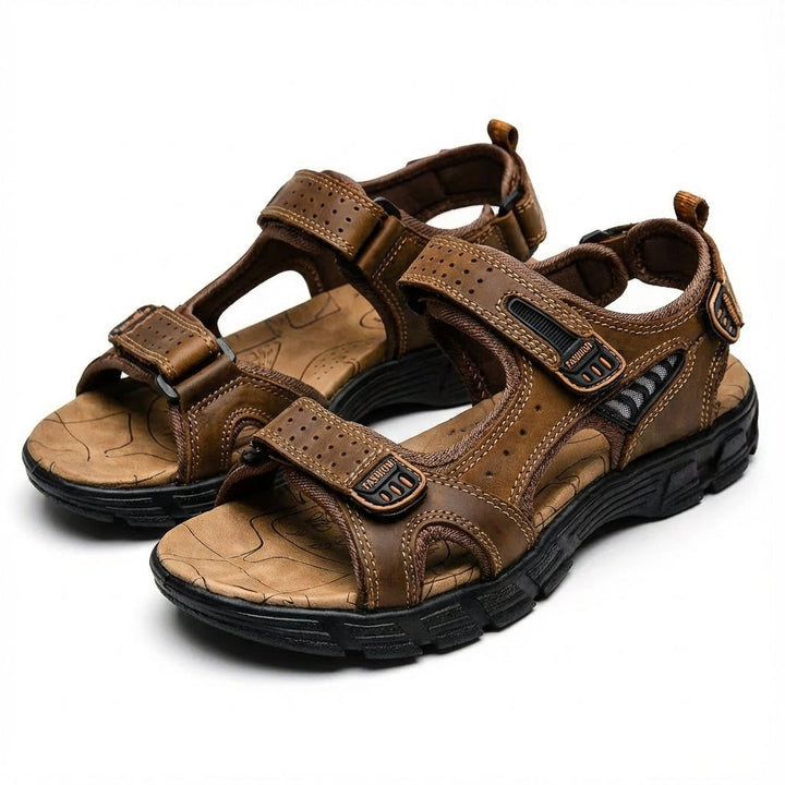 Orthopädische Unisex Trekkingsandalen mit verstellbarem Klettverschluss und griffiger Laufsohle 3