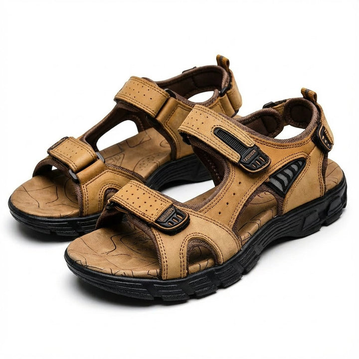 Orthopädische Unisex Trekkingsandalen mit verstellbarem Klettverschluss und griffiger Laufsohle 4