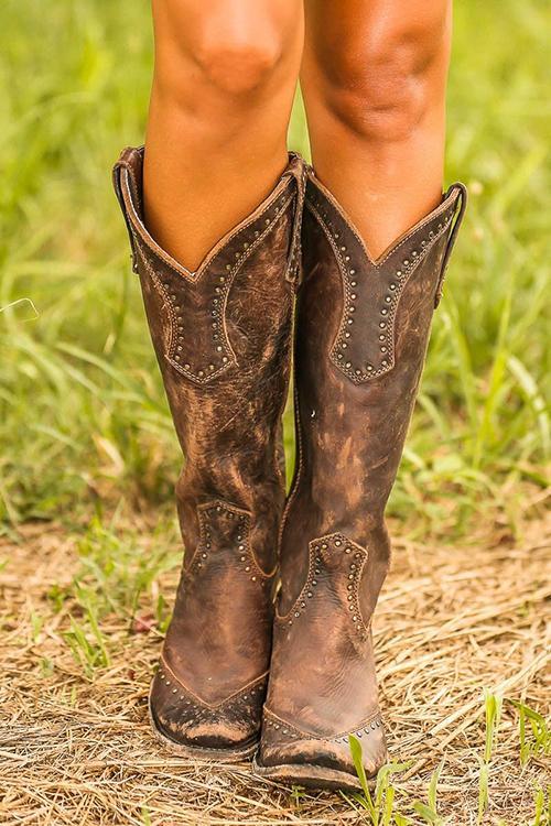 Orthopädische Western-Cowboystiefel mit Arch Support für Damen Komfort und Stil 0