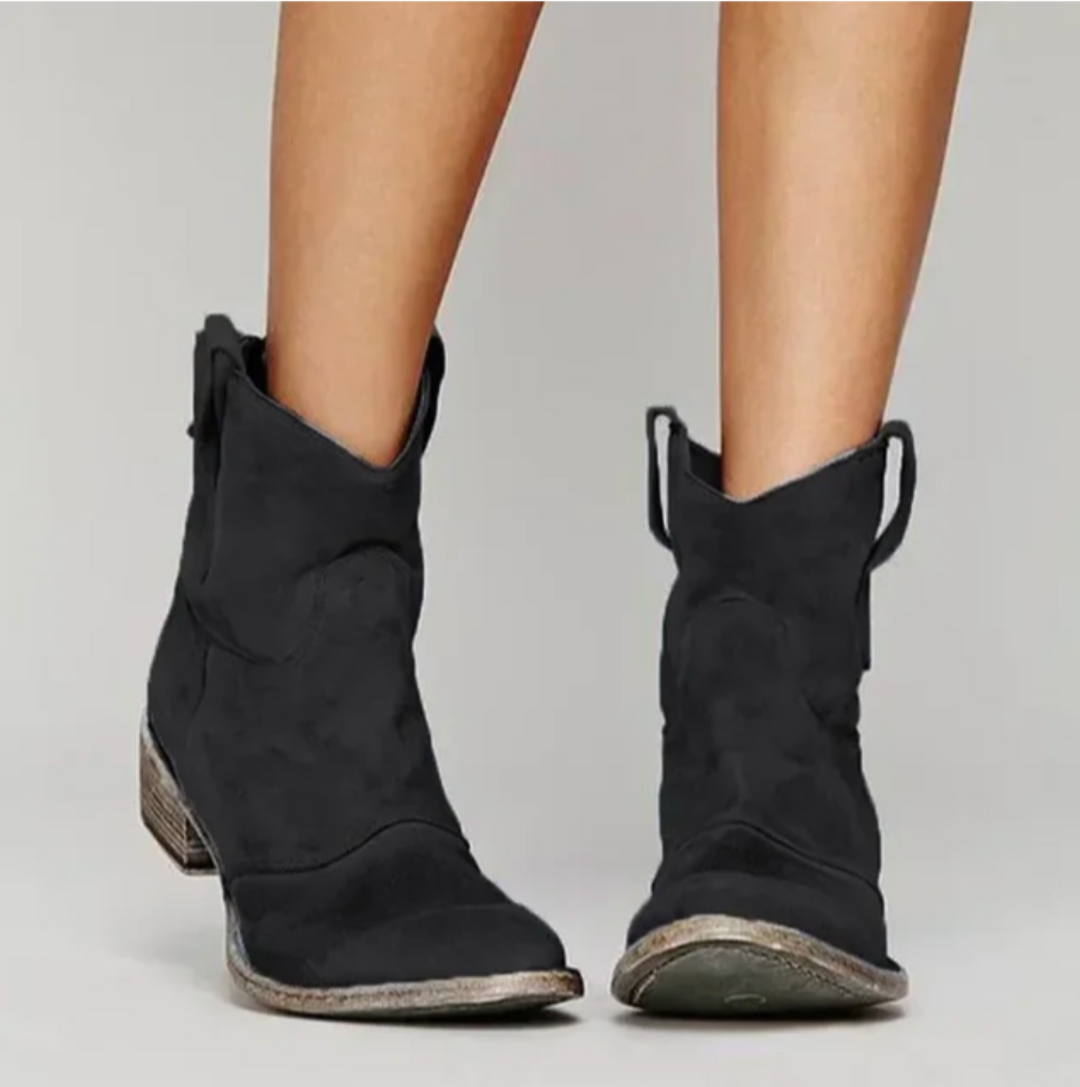 Orthopädische Westernstiefel mit Arch Support für Damen – Eleganter Wildleder-Look 3