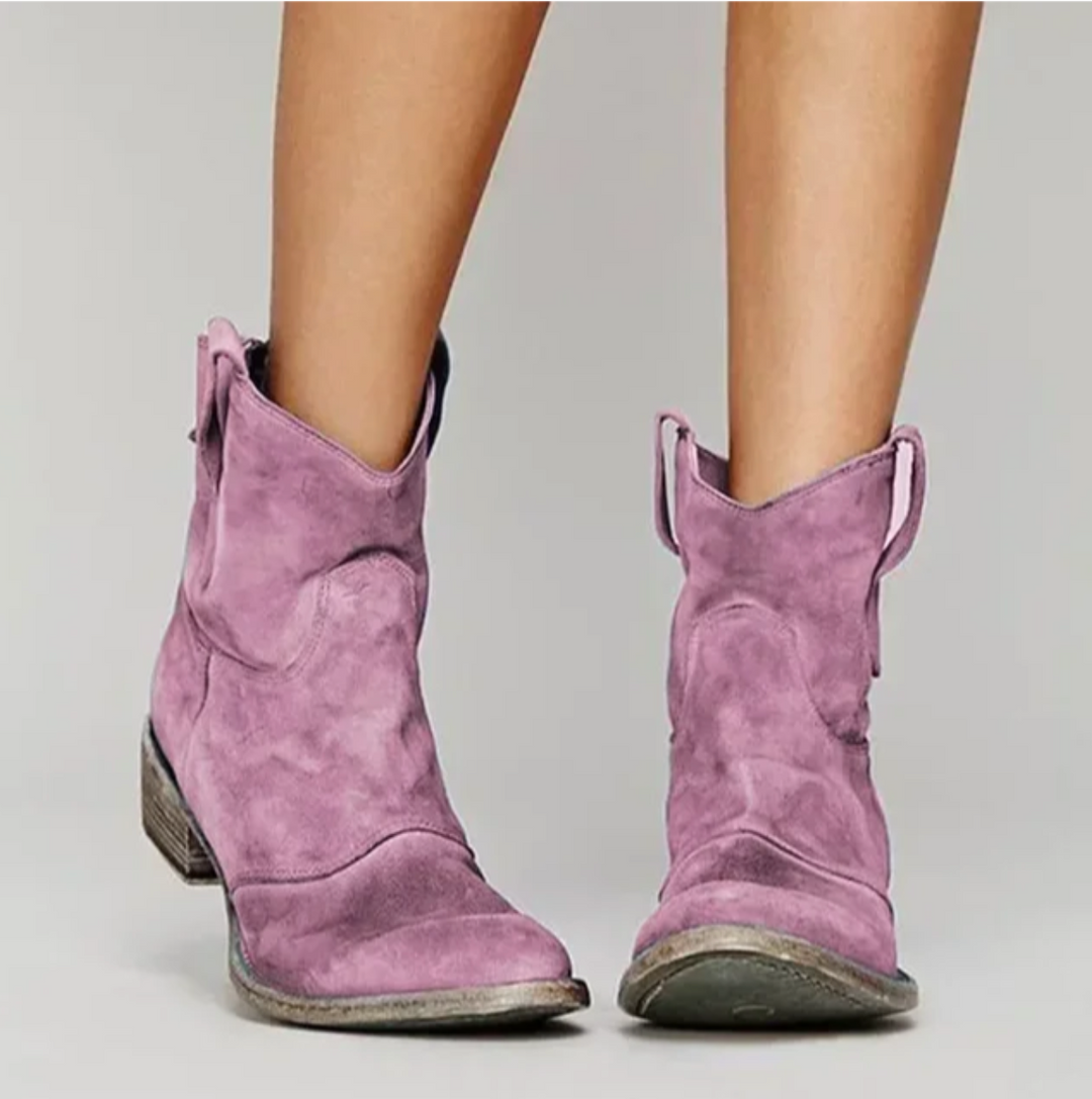 Orthopädische Westernstiefel mit Arch Support für Damen – Eleganter Wildleder-Look 5