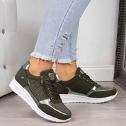 Ortopædiske Sneakers Til Kvinder Med Lynlås - Komfortable Og Stilfulde Gå-Sko Med Arch Support 2