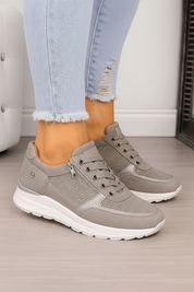 Ortopædiske Sneakers Til Kvinder Med Lynlås - Komfortable Og Stilfulde Gå-Sko Med Arch Support 5