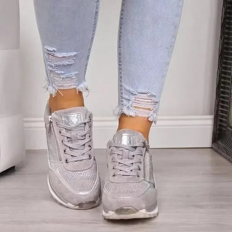 Ortopædiske Sneakers Til Kvinder Med Lynlås - Komfortable Og Stilfulde Gå-Sko Med Arch Support 6
