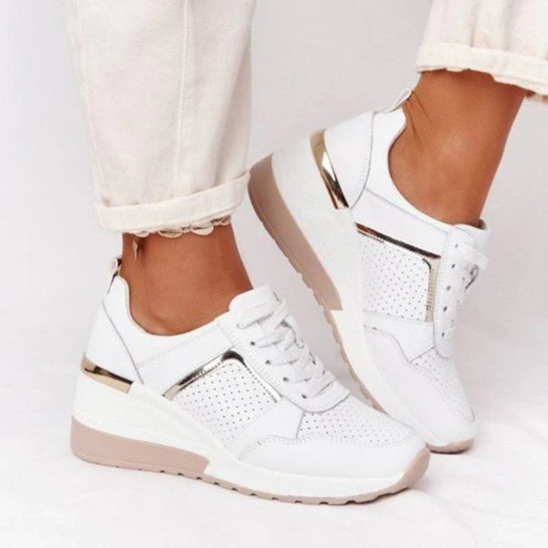 Ortopædiske Wedge Sneakers Til Kvinder - Komfortabel Og Moderne Design Med Arch Support 0