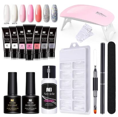 POLYGEL NALS Starter Kit! - Langtidsholdbar neglelak - nem at bruge - Molie 1