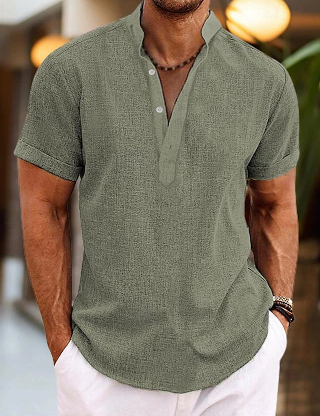 Poloshirt Til Mænd Med V-Hals - Komfortabel Pasform, Stilfuld Og Alsidig Fashion 7