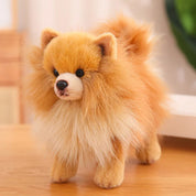 Premium plys Pomeranian tøjdyr – Bløde, realistiske hundeplys til børn, 30 cm høje 0