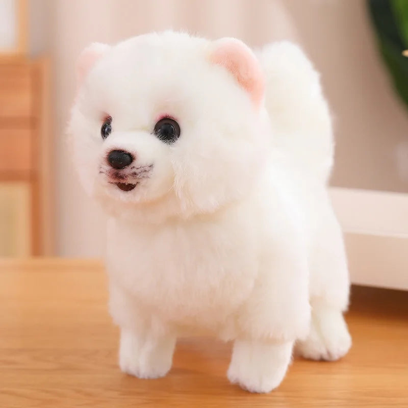Premium plys Pomeranian tøjdyr – Bløde, realistiske hundeplys til børn, 30 cm høje 5