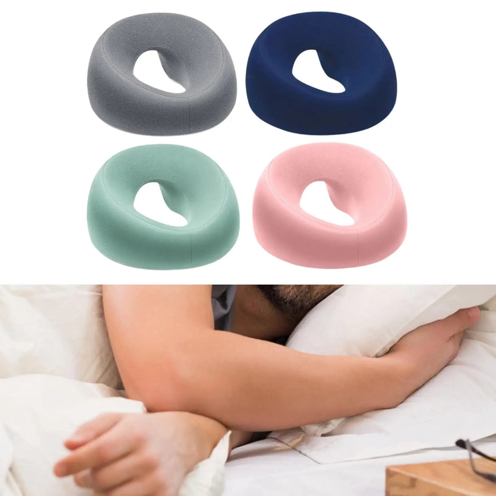 Pude med ansigtsoverflade – Ergonomisk hovedstøtte med memory foam til dyb komfort, salonbrug og støtte til mavesøvn 1