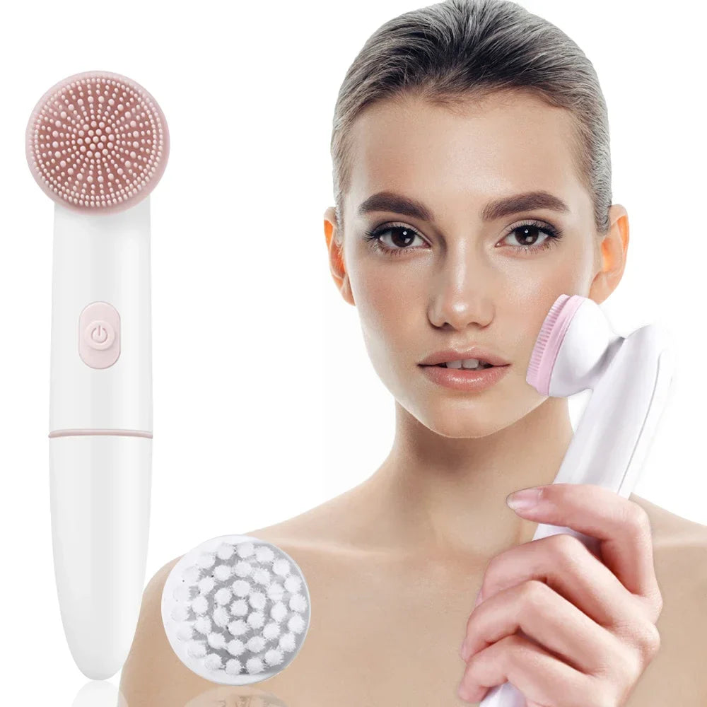 PureSkin - 2-i-1 silikone ansigtsplejeværktøj 0