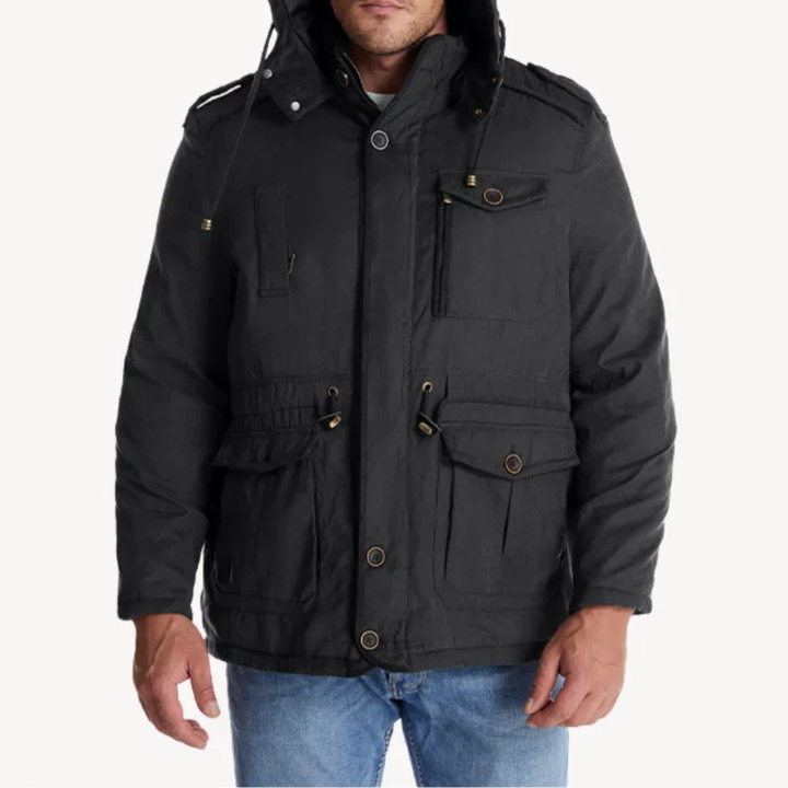 Robuste Herren Winterjacke mit Fleece-Futter für kalte Tage 1