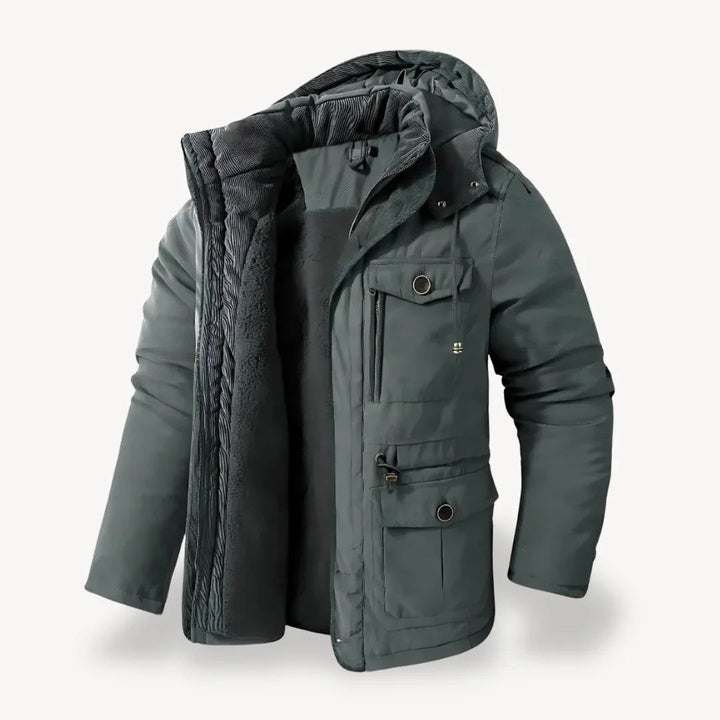 Robuste Herren Winterjacke mit Fleece-Futter für kalte Tage 3