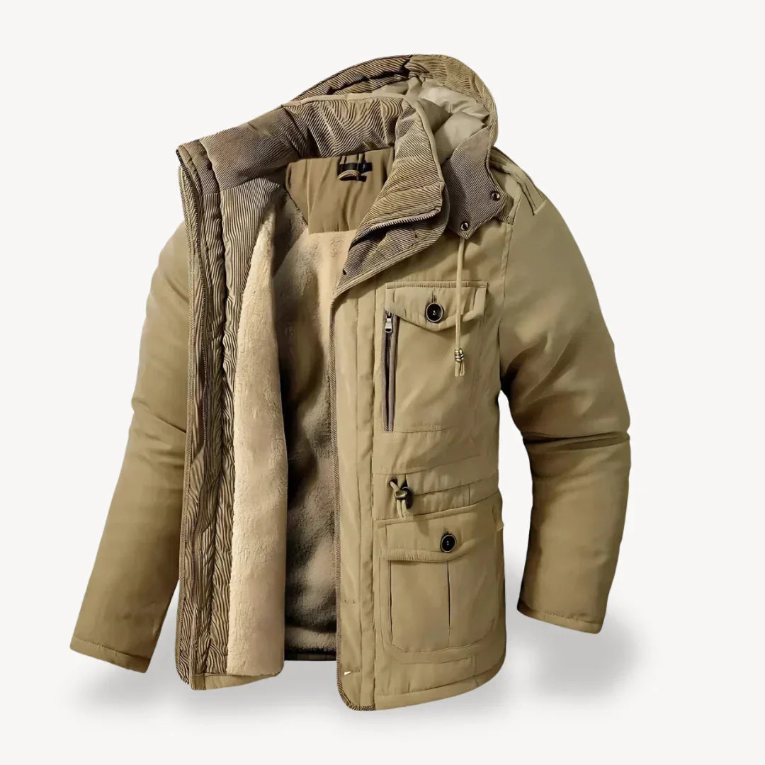 Robuste Herren Winterjacke mit Fleece-Futter für kalte Tage 4