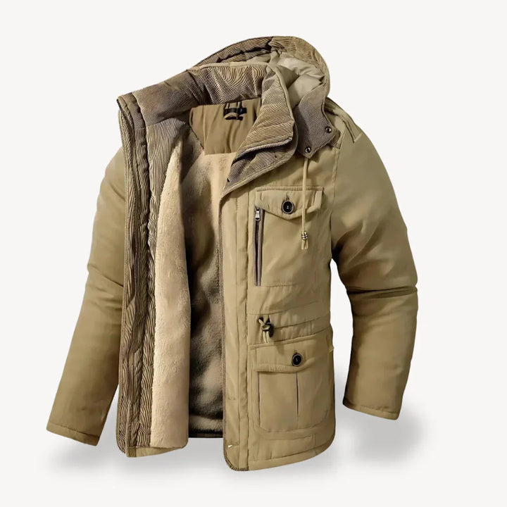 Robuste Herren Winterjacke mit Fleece-Futter für kalte Tage 4