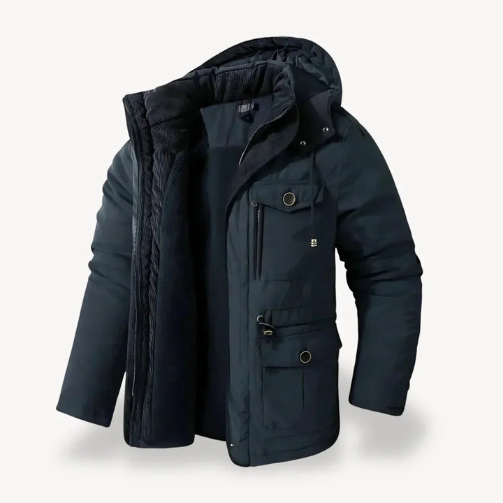 Robuste Herren Winterjacke mit Fleece-Futter für kalte Tage 5